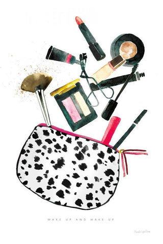 Make it Up I White Modern Wood Framed Art Print with Double Matting by Charro, Mercedes Lopez