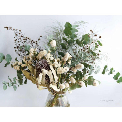 Eucalyptus Arrangement Gold Ornate Wood Framed Art Print with Double Matting by Catterall, Elise