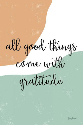 All Good Things Black Ornate Wood Framed Art Print with Double Matting by Thorns, Becky