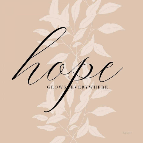 Hope Gold Ornate Wood Framed Art Print with Double Matting by Charro, Mercedes Lopez