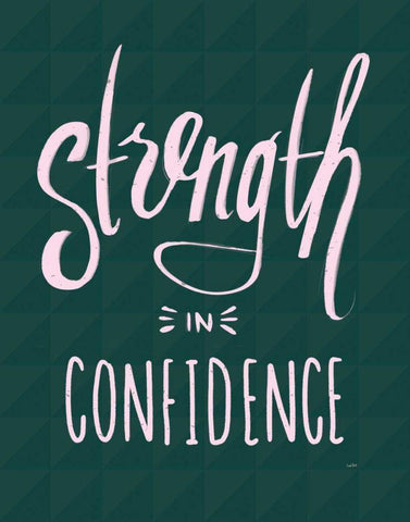 Strength I White Modern Wood Framed Art Print with Double Matting by York, Leah