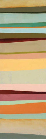 Sonoran Stripes I White Modern Wood Framed Art Print with Double Matting by Davies, Jane
