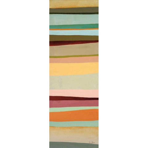 Sonoran Stripes I Gold Ornate Wood Framed Art Print with Double Matting by Davies, Jane