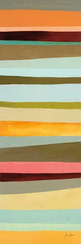 Sonoran Stripes II White Modern Wood Framed Art Print with Double Matting by Davies, Jane