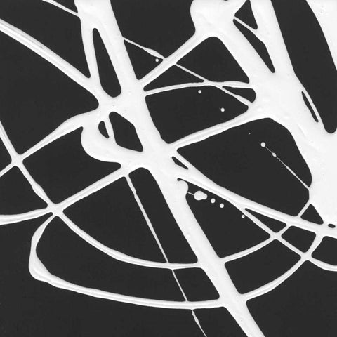 Tumbling Down I Black Modern Wood Framed Art Print by Hershey, Moira