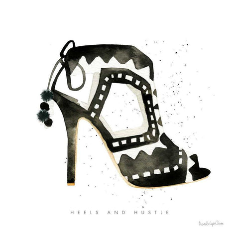 Glitz and Glam V Gold Ornate Wood Framed Art Print with Double Matting by Charro, Mercedes Lopez
