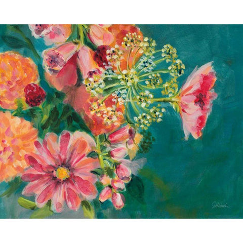 June in Bloom Black Modern Wood Framed Art Print by Schlabach, Sue