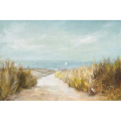Distant Sails Gold Ornate Wood Framed Art Print with Double Matting by Nai, Danhui