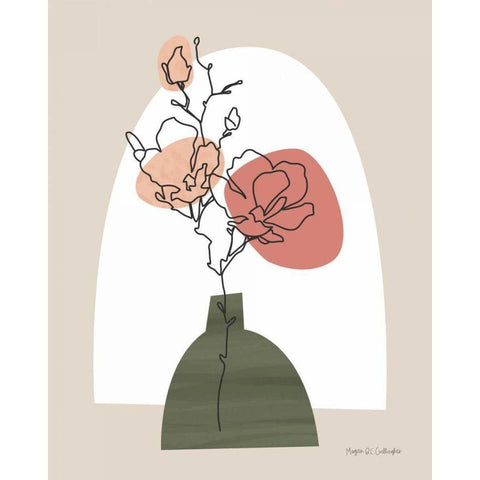 Potted Beauty I Black Modern Wood Framed Art Print by Gallagher, Megan