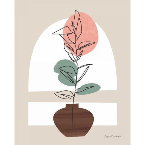 Potted Beauty II Gold Ornate Wood Framed Art Print with Double Matting by Gallagher, Megan