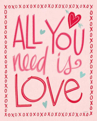 Love is Kind III Black Ornate Wood Framed Art Print with Double Matting by Tavoletti, Anne