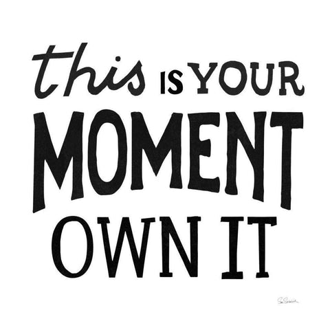 This Moment Black Gold Ornate Wood Framed Art Print with Double Matting by Schlabach, Sue