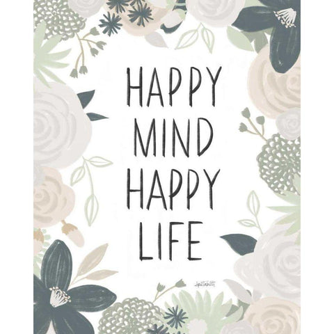 Happy Thoughts I Gold Ornate Wood Framed Art Print with Double Matting by Tavoletti, Anne