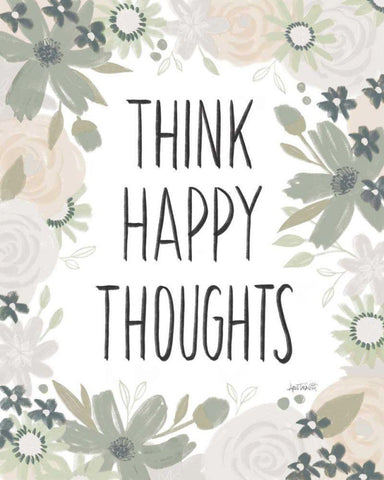 Happy Thoughts IV Black Ornate Wood Framed Art Print with Double Matting by Tavoletti, Anne