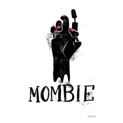 Sophisticated Spooky XI Black Modern Wood Framed Art Print with Double Matting by Thorns, Becky