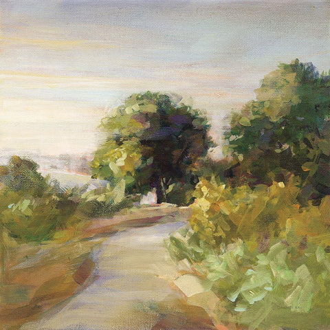 Bright Eucalyptus Trail Gold Ornate Wood Framed Art Print with Double Matting by Nai, Danhui