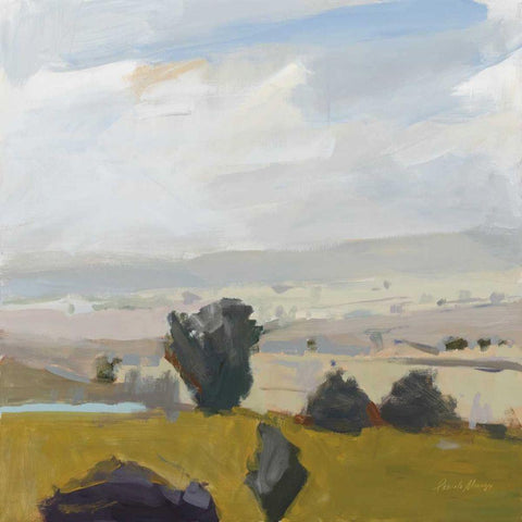View of the Valley White Modern Wood Framed Art Print by Munger, Pamela