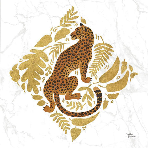 Big Cat Beauty VI Gold Gold Ornate Wood Framed Art Print with Double Matting by Penner, Janelle