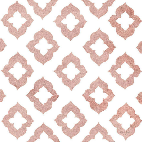 Simply Elegant XIV Rose Gold Crop White Modern Wood Framed Art Print with Double Matting by Green, Nancy