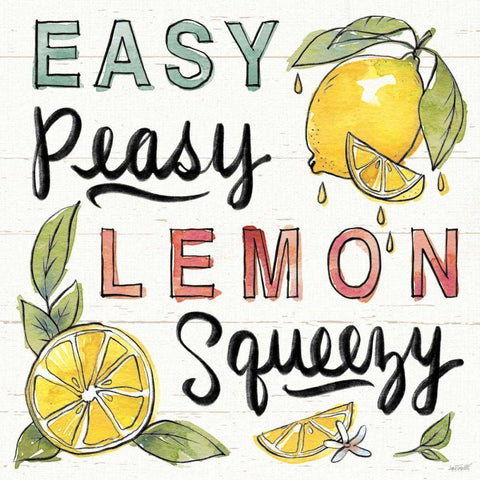Lemonade Stand II White Modern Wood Framed Art Print by Tavoletti, Anne