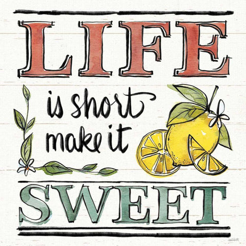 Lemonade Stand V White Modern Wood Framed Art Print with Double Matting by Tavoletti, Anne