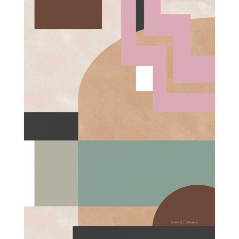 Soft Modern I Gold Ornate Wood Framed Art Print with Double Matting by Gallagher, Megan