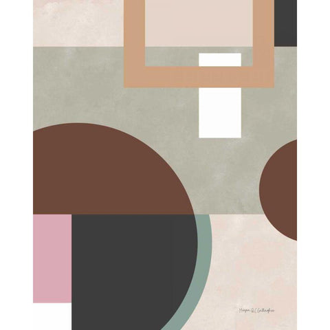 Soft Modern II Gold Ornate Wood Framed Art Print with Double Matting by Gallagher, Megan