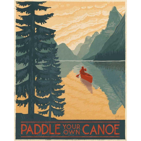 Born to Roam V White Modern Wood Framed Art Print by Penner, Janelle