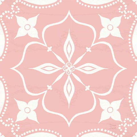 World Tour Pattern IIB White Modern Wood Framed Art Print with Double Matting by June, Dina