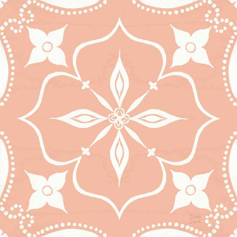 World Tour Pattern IIC White Modern Wood Framed Art Print with Double Matting by June, Dina