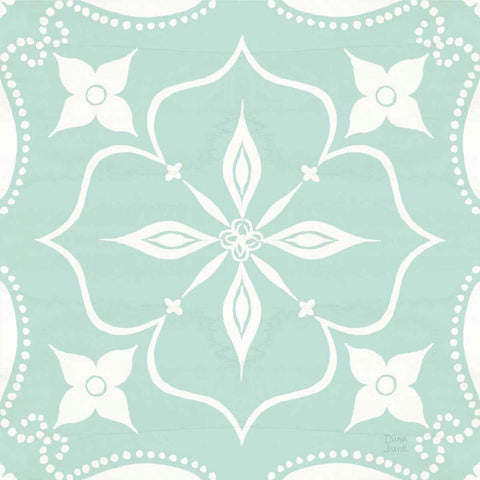 World Tour Pattern IID White Modern Wood Framed Art Print with Double Matting by June, Dina