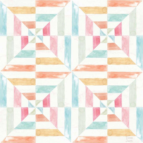 World Tour Pattern IVA White Modern Wood Framed Art Print by June, Dina