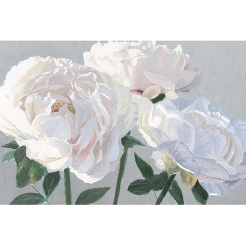 Essence of June I Gray Gold Ornate Wood Framed Art Print with Double Matting by Wiens, James