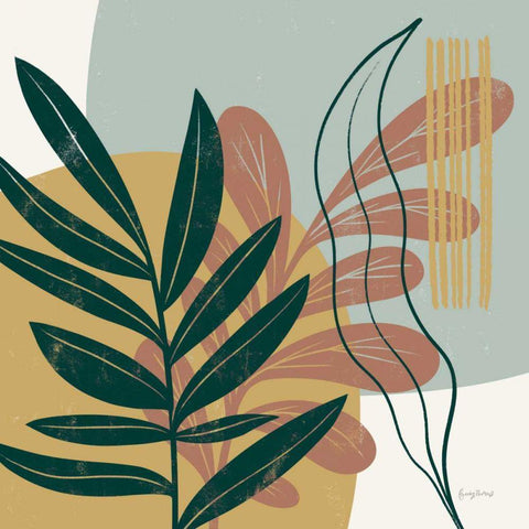 Mid Century Modern I Light Black Modern Wood Framed Art Print by Thorns, Becky