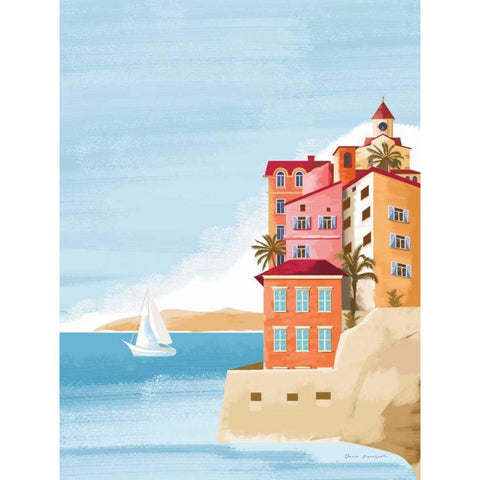 Las Palmas III Gold Ornate Wood Framed Art Print with Double Matting by Escalante, Omar