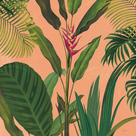 Dramatic Tropical II Boho Gold Ornate Wood Framed Art Print with Double Matting by Schlabach, Sue