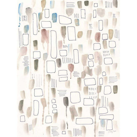 Neutral Studies III Black Modern Wood Framed Art Print with Double Matting by Prahl, Courtney