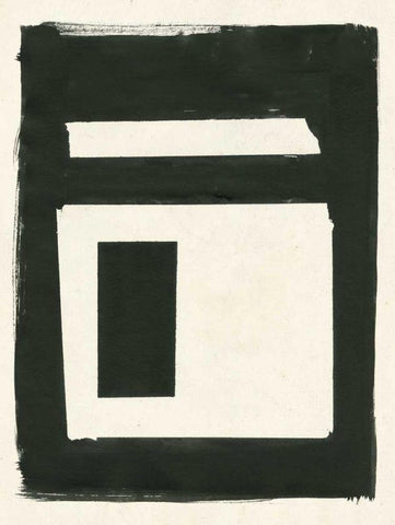 Portal I White Modern Wood Framed Art Print with Double Matting by Hershey, Moira