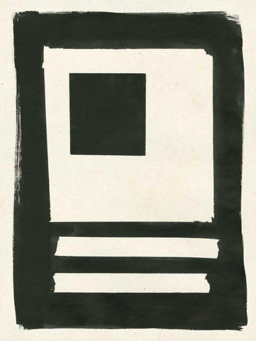 Portal II White Modern Wood Framed Art Print with Double Matting by Hershey, Moira
