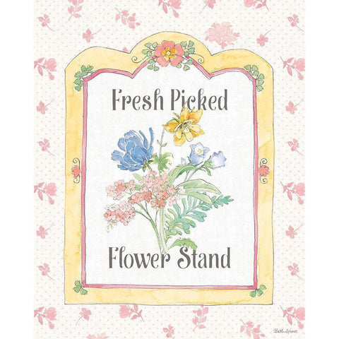 Peaceful Petals IV White Modern Wood Framed Art Print by Grove, Beth