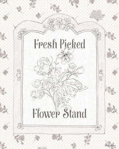 Peaceful Petals IV Neutral Black Ornate Wood Framed Art Print with Double Matting by Grove, Beth