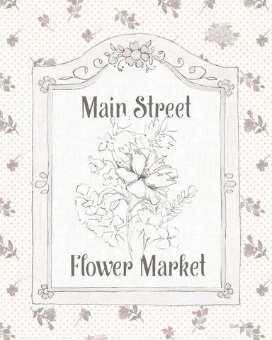 Peaceful Petals V Neutral Black Ornate Wood Framed Art Print with Double Matting by Grove, Beth