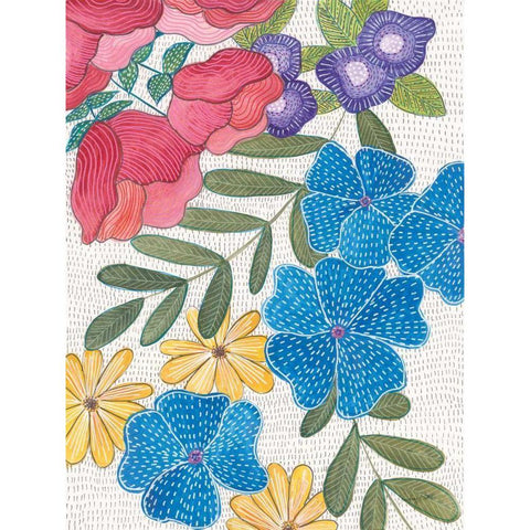 Joyful II Gold Ornate Wood Framed Art Print with Double Matting by Prahl, Courtney