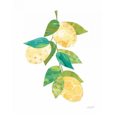 Summer Lemons II Gold Ornate Wood Framed Art Print with Double Matting by Prahl, Courtney