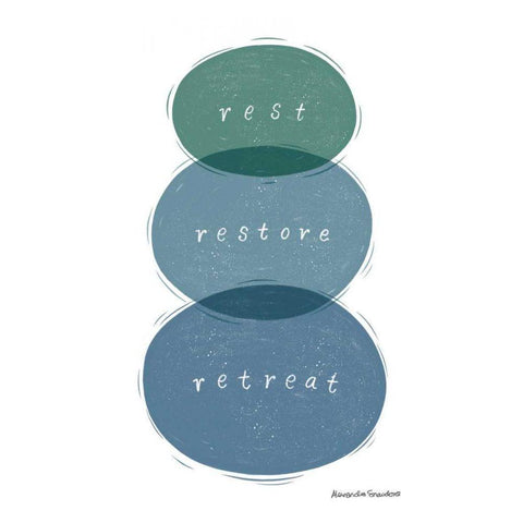 Nature Sanctuary VI Black Modern Wood Framed Art Print with Double Matting by Snowdon, Alexandra