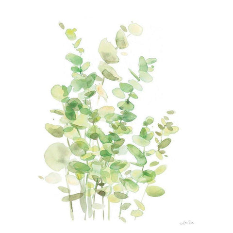 Eucalyptus III Black Modern Wood Framed Art Print with Double Matting by Pete, Katrina