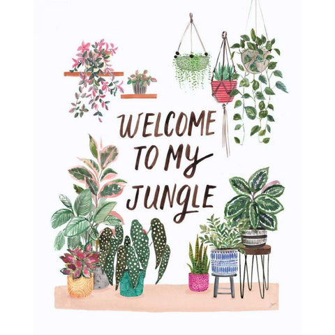 Jungle Home II White Modern Wood Framed Art Print by Panganiban, Karyn