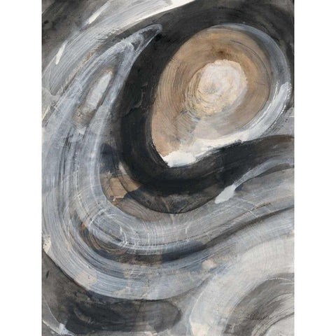 Pearl I White Modern Wood Framed Art Print by Hristova, Albena