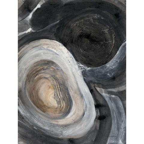 Pearl II Gold Ornate Wood Framed Art Print with Double Matting by Hristova, Albena