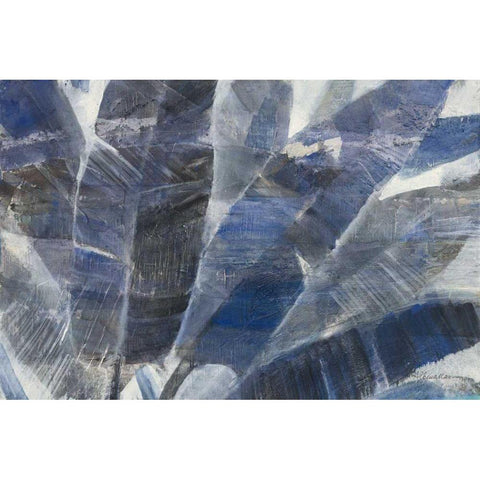 Twilight Palms Black Modern Wood Framed Art Print by Hristova, Albena